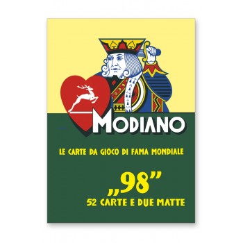 ''98'' pokerio kortos Modiano (mėlynos)
